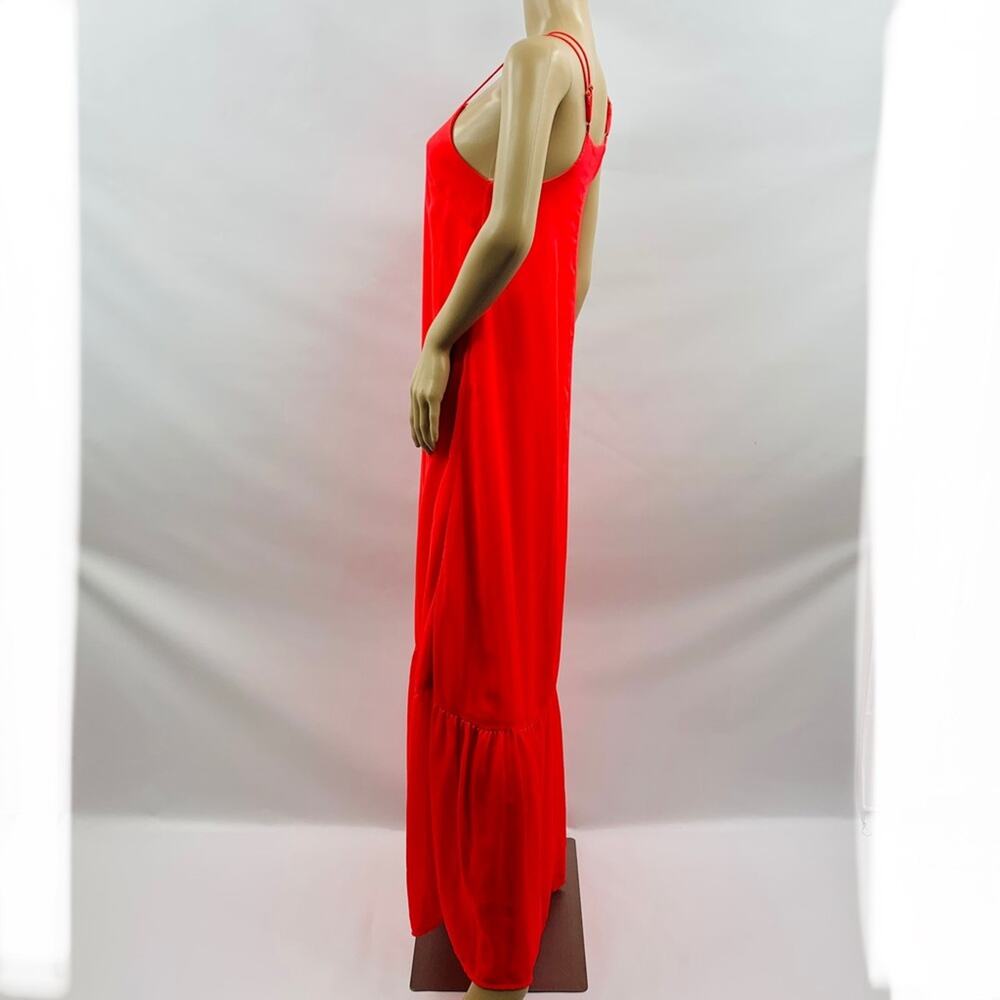 Gianni Bini Coral Peplum Hem Maxi Dress - Picture 7 of 12